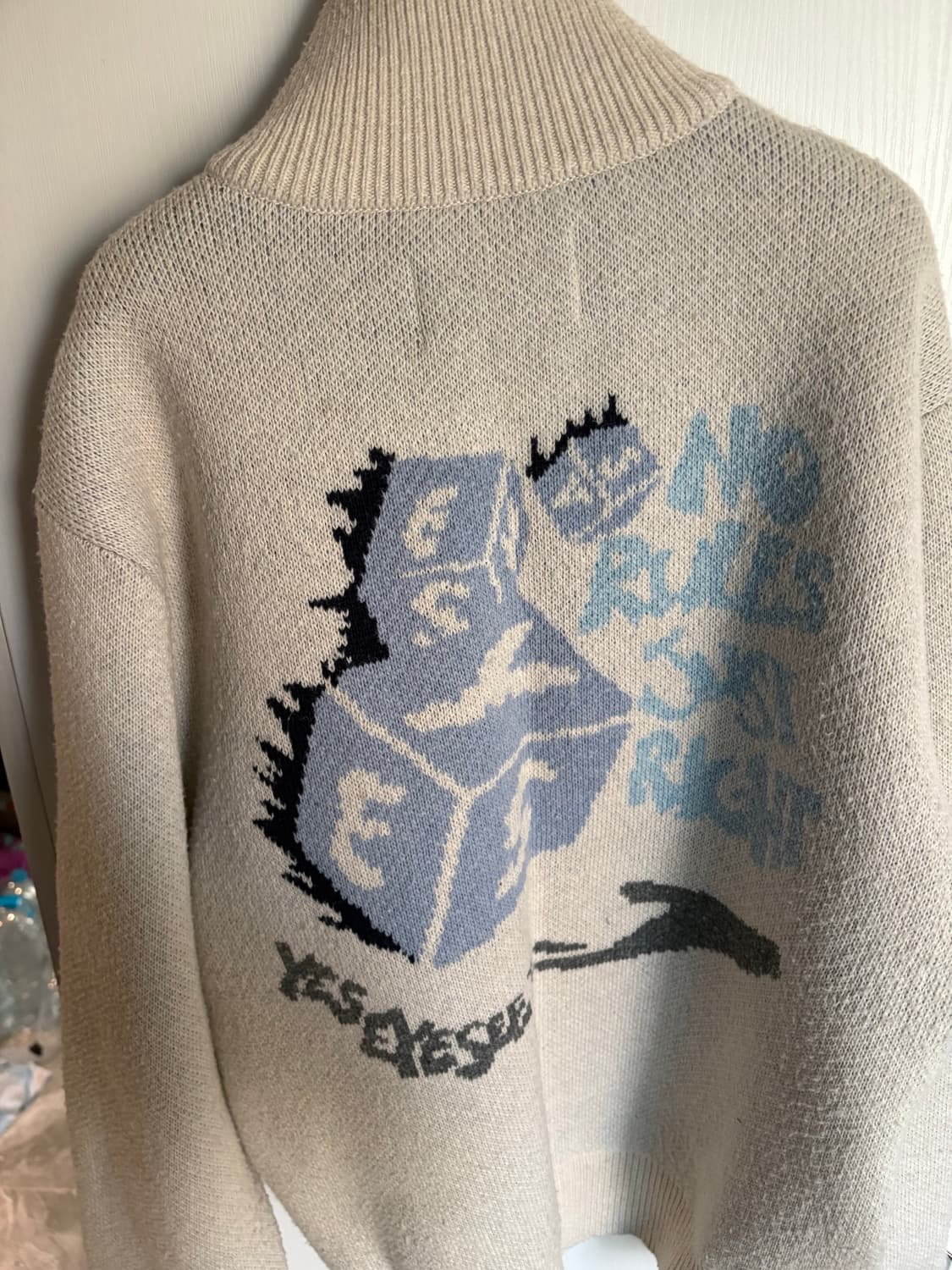  예스아이씨 니트집업 상품이미지2