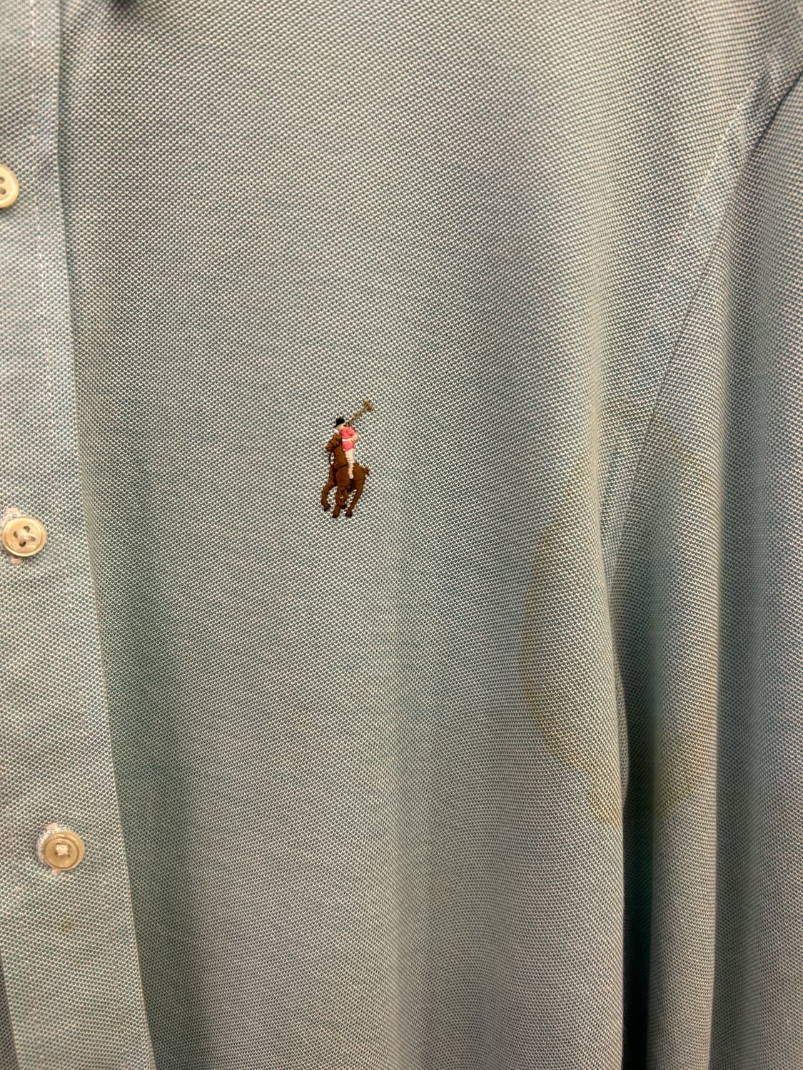 폴로 랄프로렌 버튼다운 옥스포드 셔츠 (라이트 블루) 상품이미지3