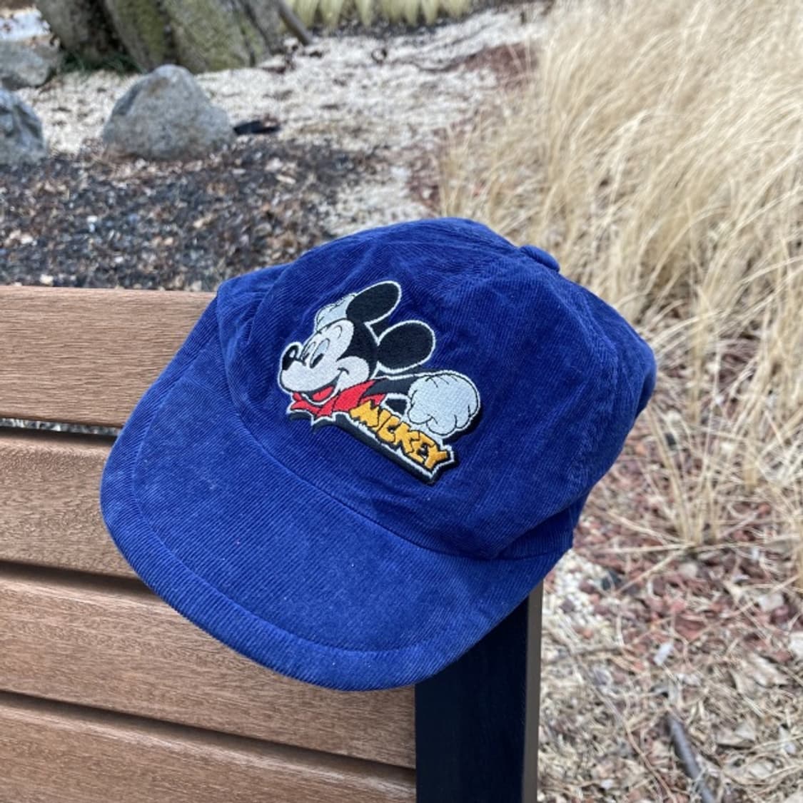 90‘s 디즈니 미키마우스 코듀로이 모자 상품이미지1