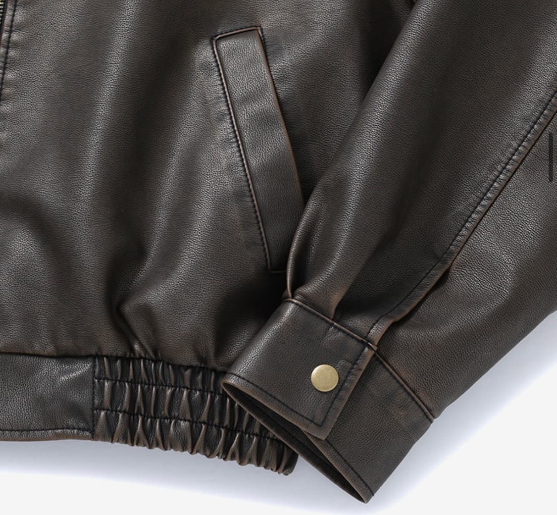 랭앤루 레더자켓 다크브라운  상품이미지4