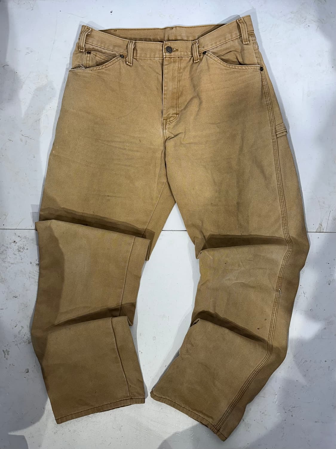 디키즈 베이지 된장 카펜터 워크 데님 팬츠 바지  상품이미지4