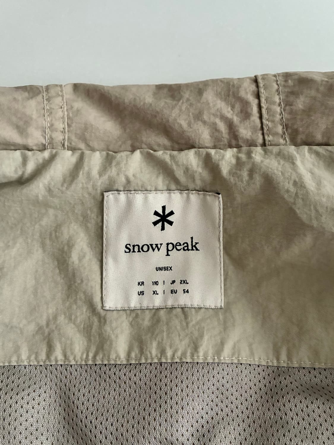 110) 스노우피크 캠플 아노락 자켓 베이지 상품이미지5