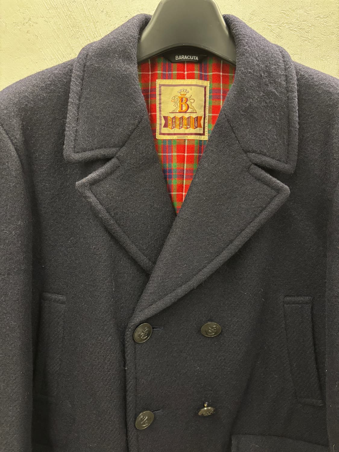 바라쿠타 네이비 울 더블 피코트 상품이미지3