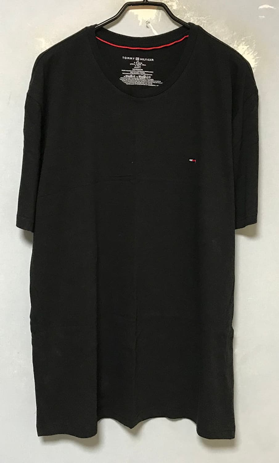 타미힐피거 코어 플래그 남자 반팔티 새상품 블랙 라운드넥 XL 105 상품이미지1