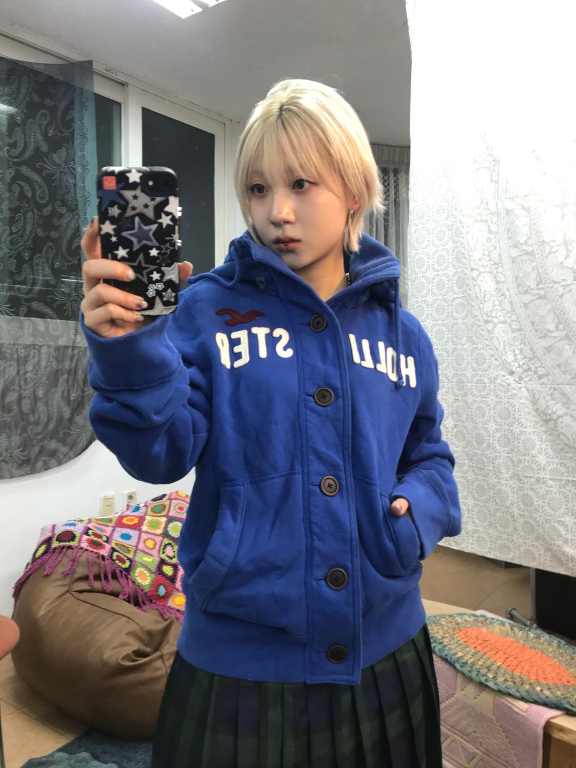 홀리스터 기모 후드 가디건  상품이미지1