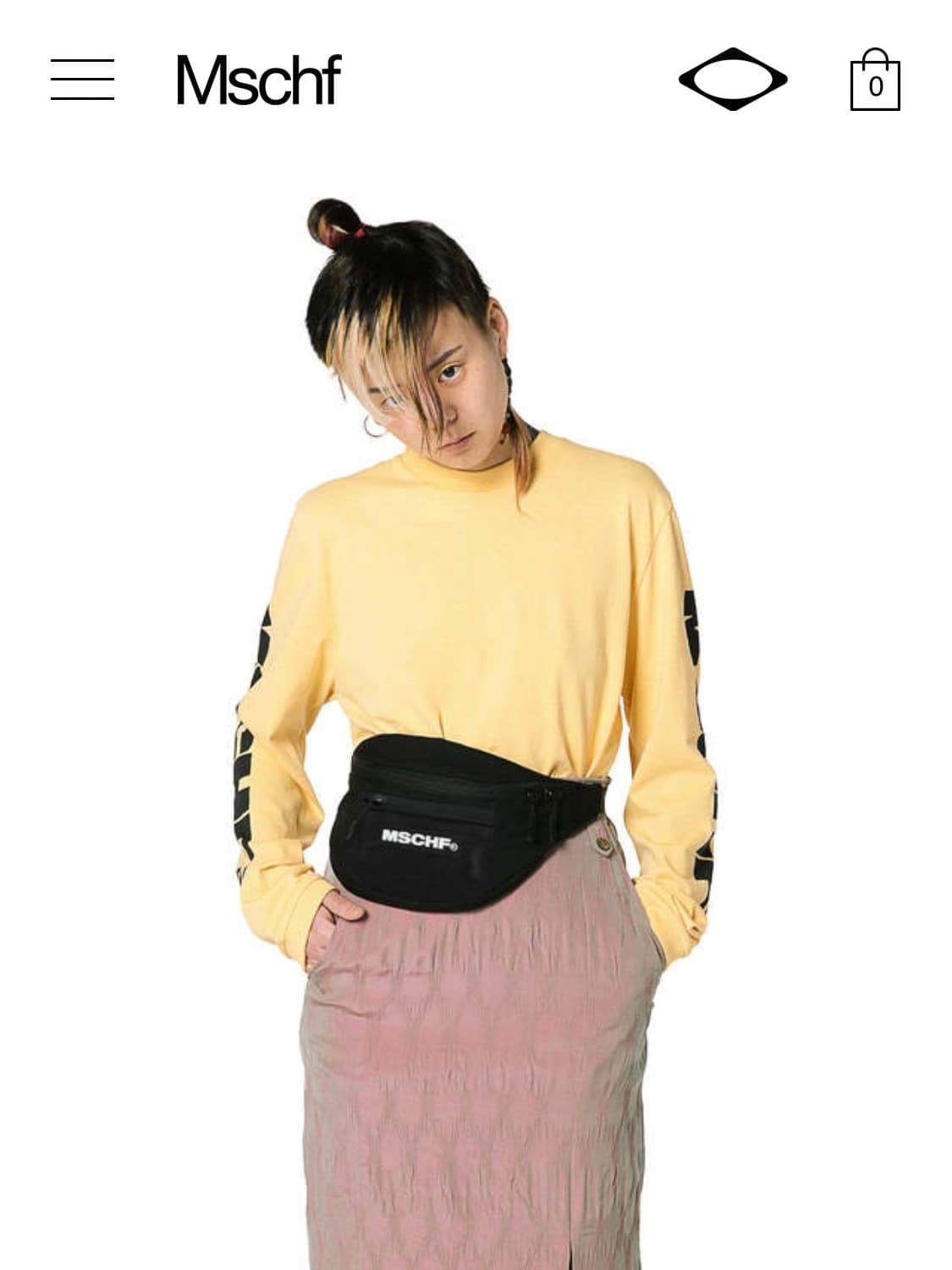 미스치프 20ss 롱슬리브 페일 옐로우 S 상품이미지2