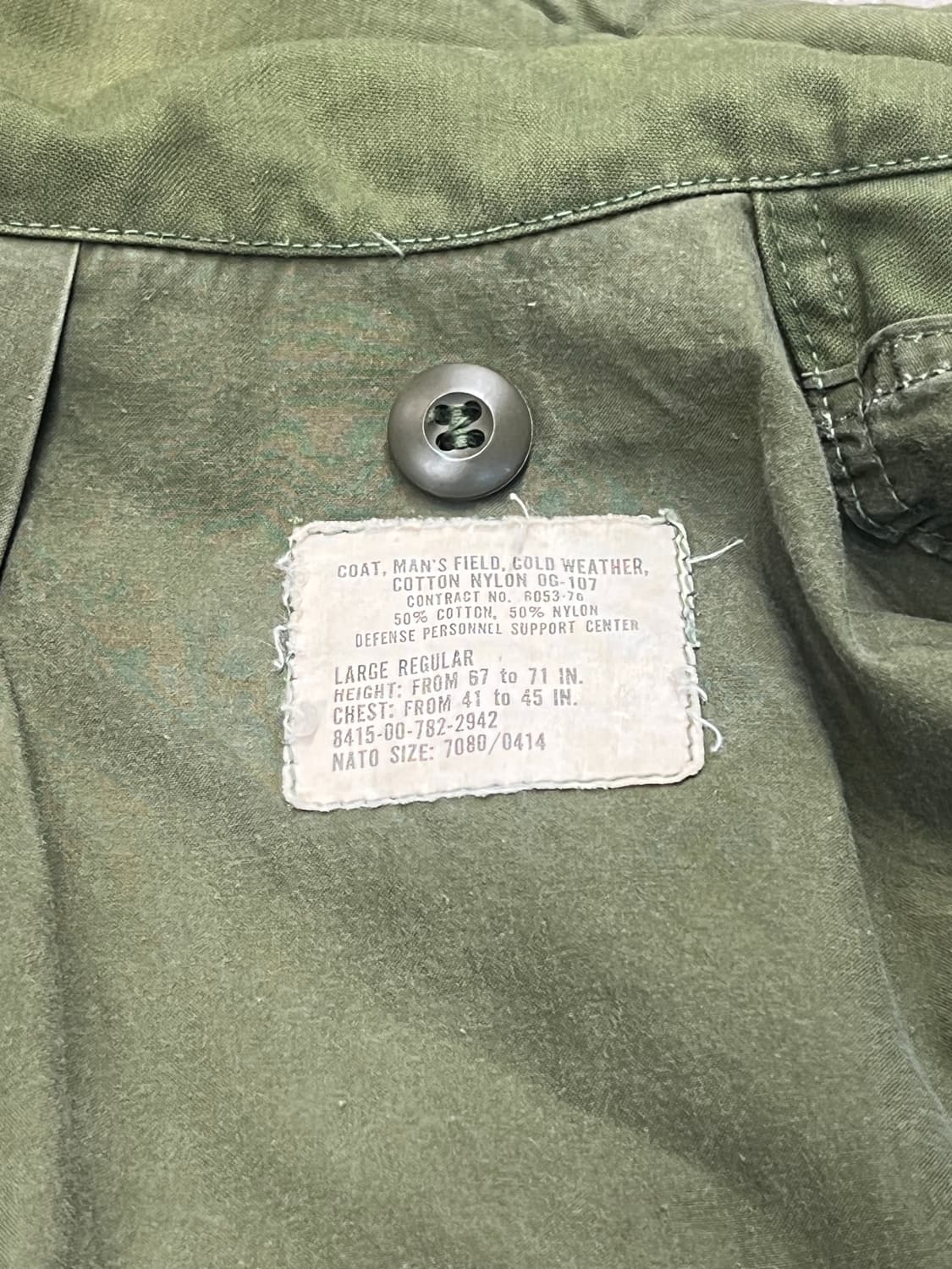 US Army 70‘s M-65 필드자켓 OG-107 상품이미지6