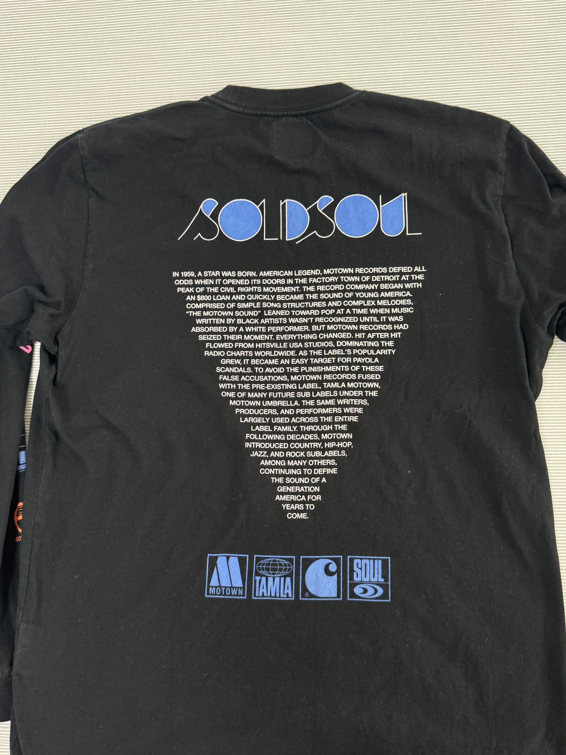 [L] 칼하트xMotown 60주년 롱슬리브 상품이미지2
