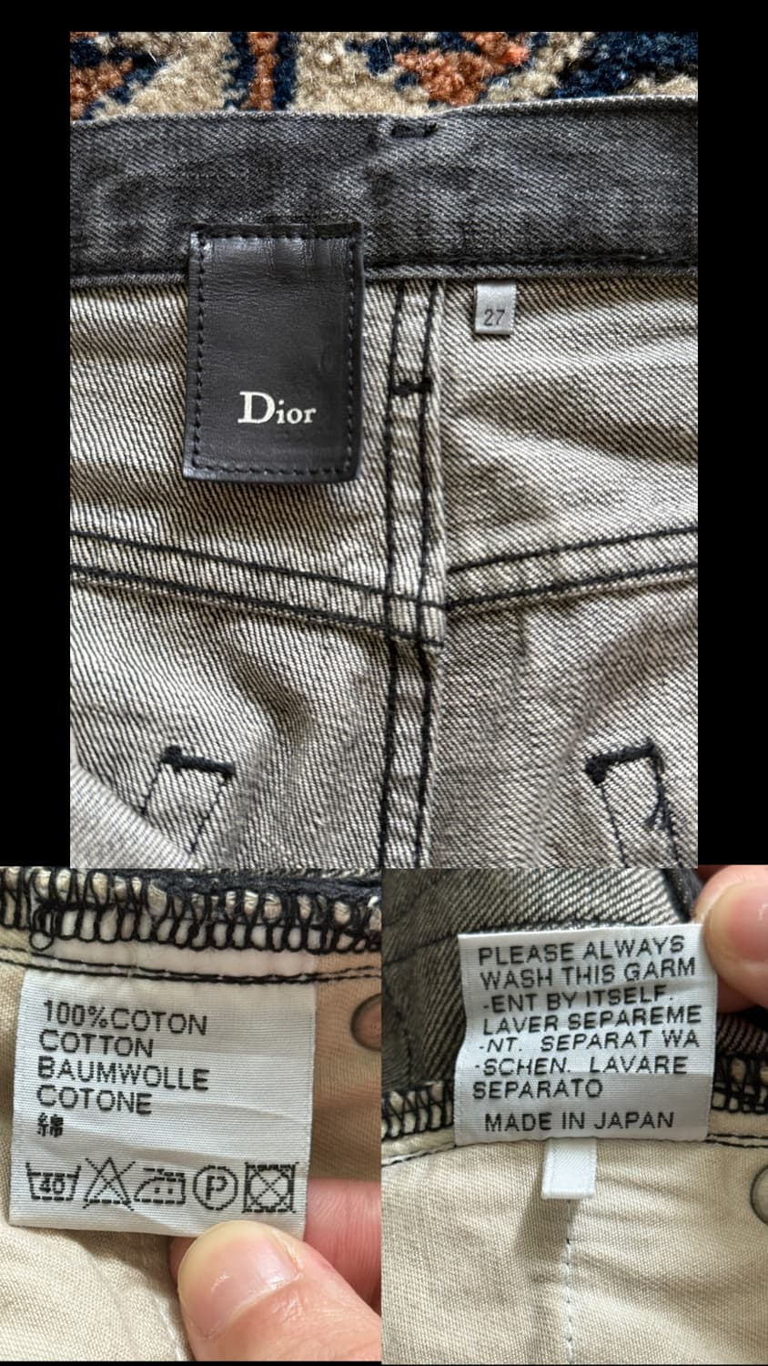 06AW Dior Homme black clawmark 19bas 에디진 상품이미지10