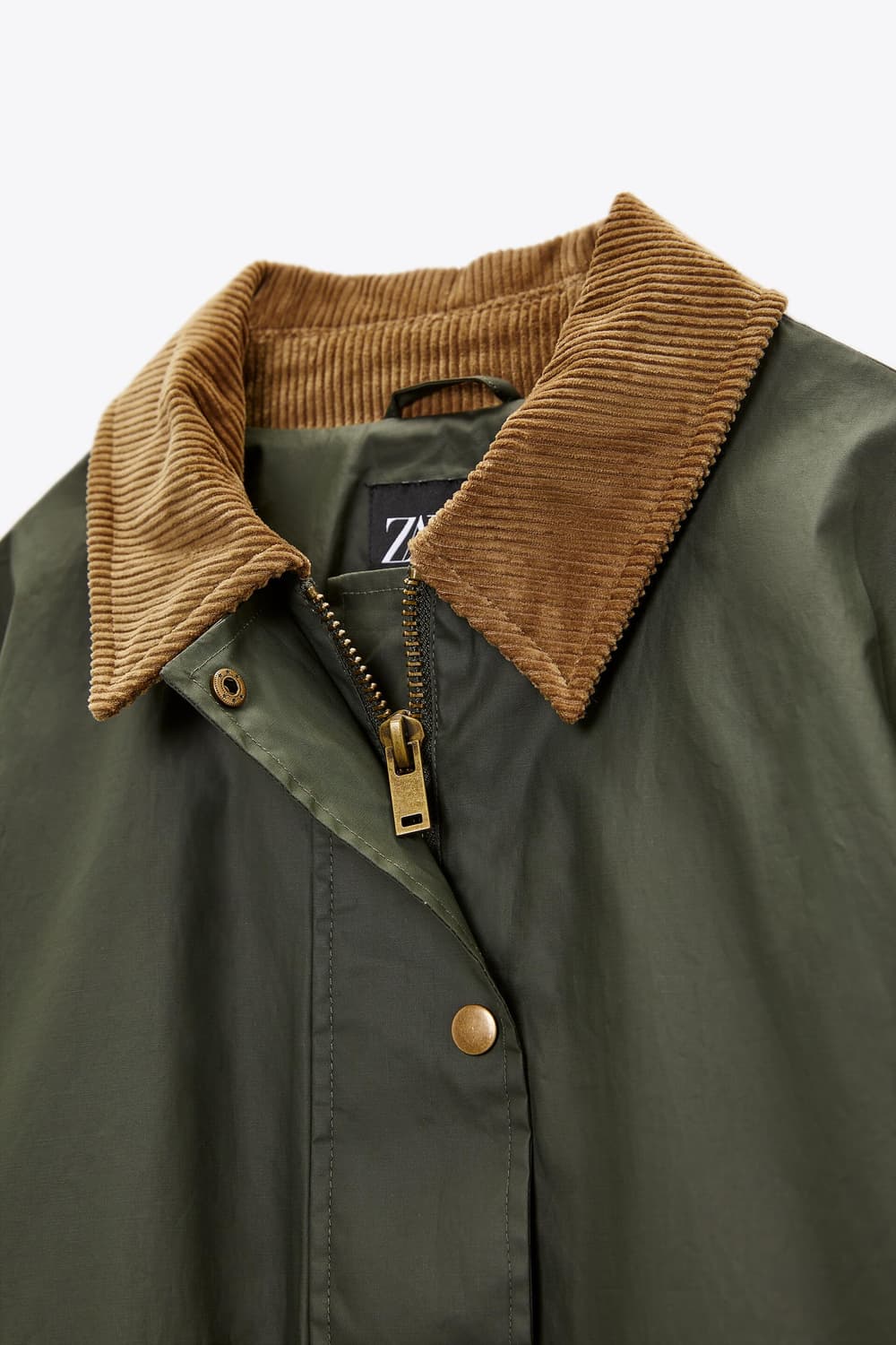 zara 자라 오버핏 헌팅 왁싱자켓 야상 M-L 상품이미지4