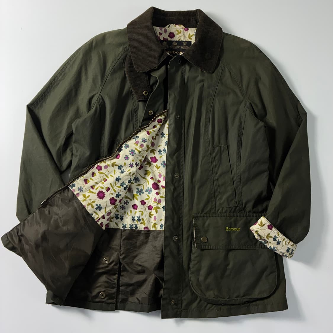 Barbour  바버 비데일 투웨이 올리브 그린 왁스 자켓  상품이미지2