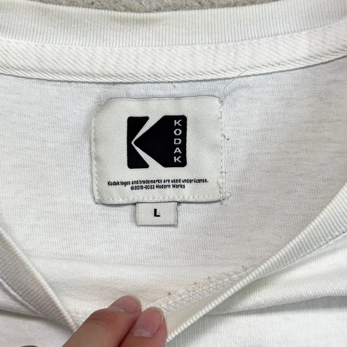 KODAK 프린팅 반팔 티 L 상품이미지4