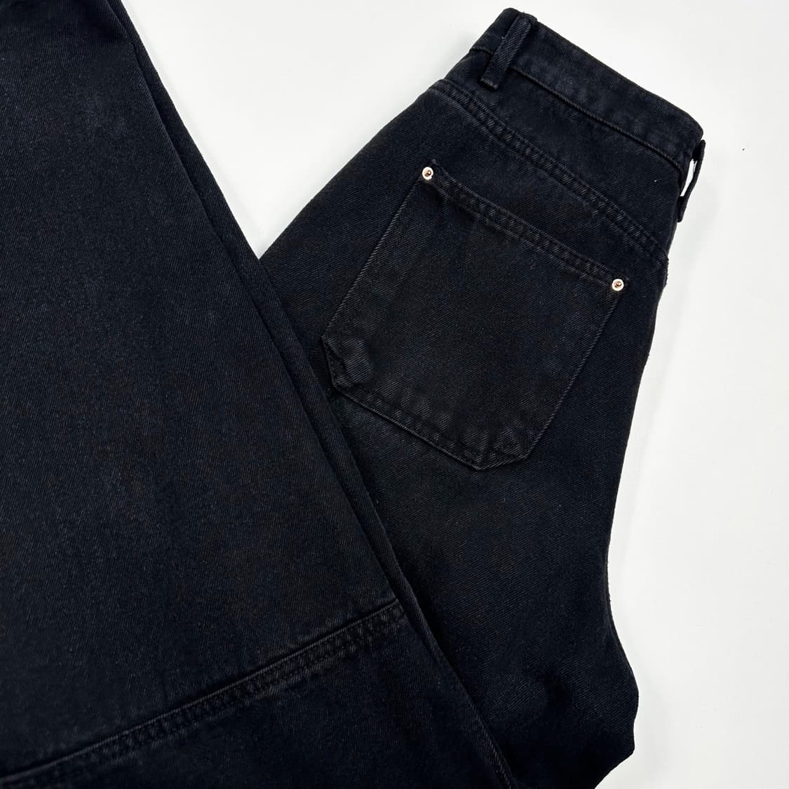 VTG 빈티지 카펜터 더블니 흑청 데님 팬츠 (26인치 여성추천) 상품이미지1