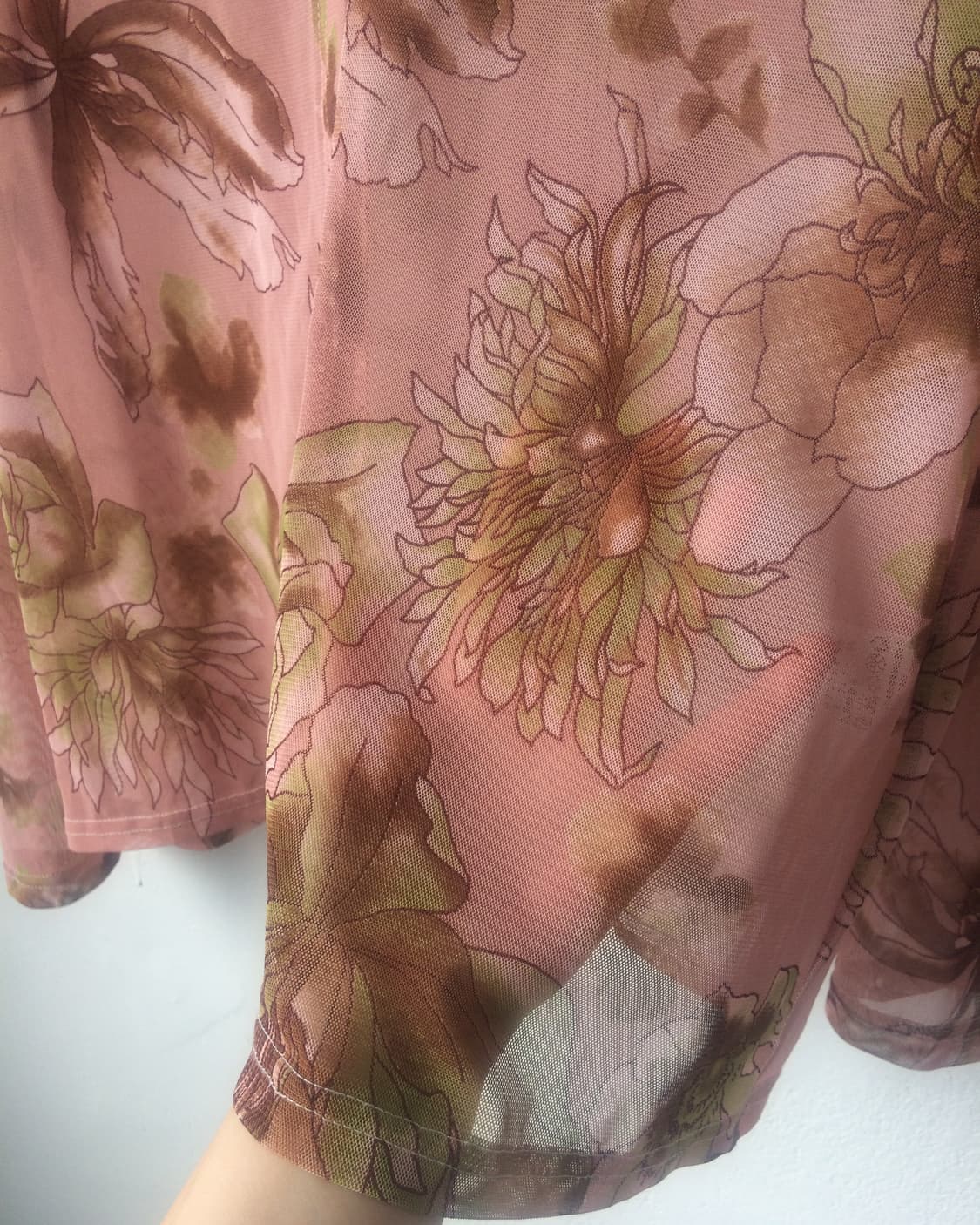 flower pattern mesh blouse 상품이미지4