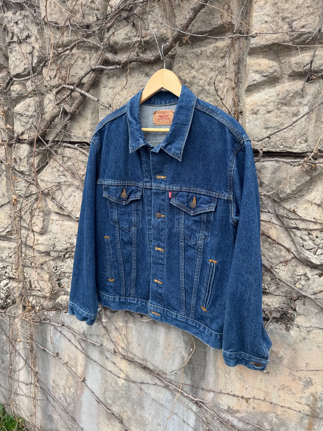 90s 리바이스 빈티지 3rd 인디고 데님 트러커 자켓 42 상품이미지3