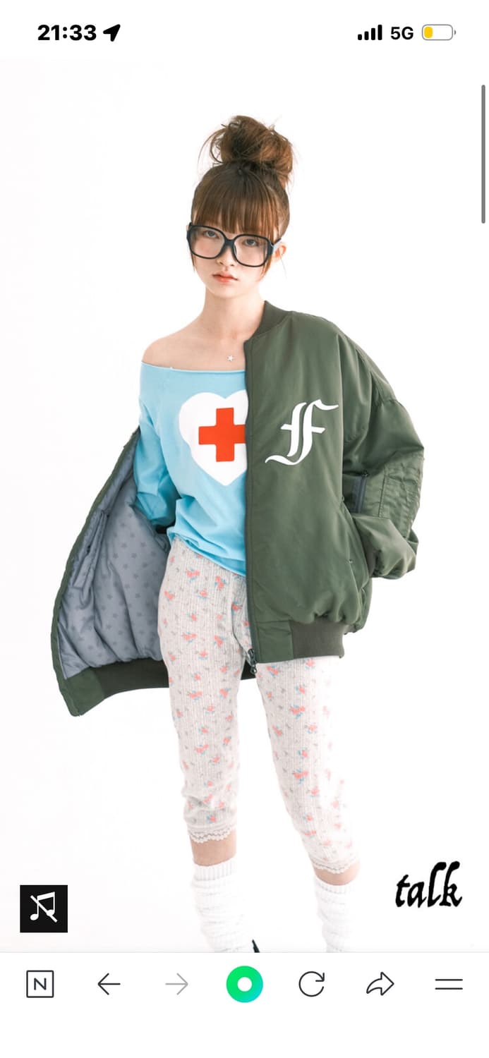 샵페어리 봄버 자켓 카키 상품이미지1