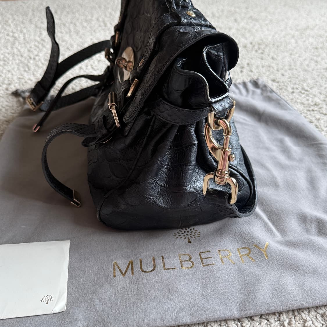 멀버리 알렉사 스네이크 스킨 상품이미지3