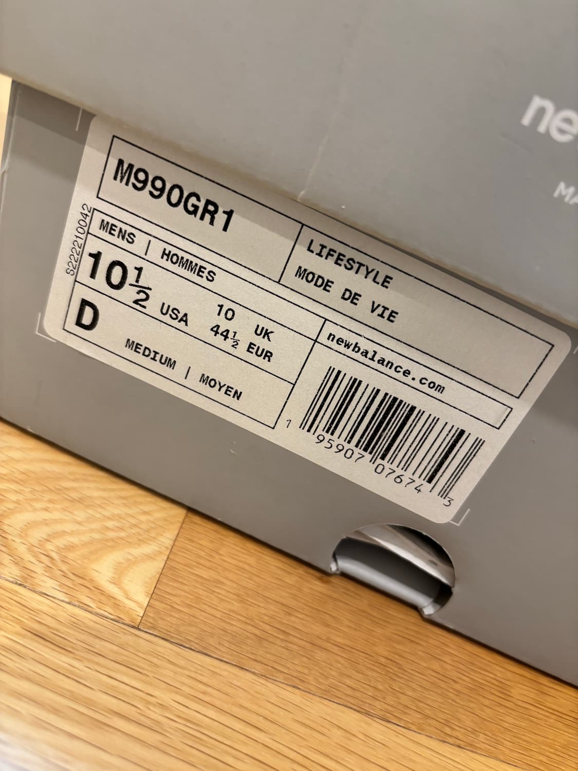 뉴발란스 m990v1  그레이 285 상품이미지10