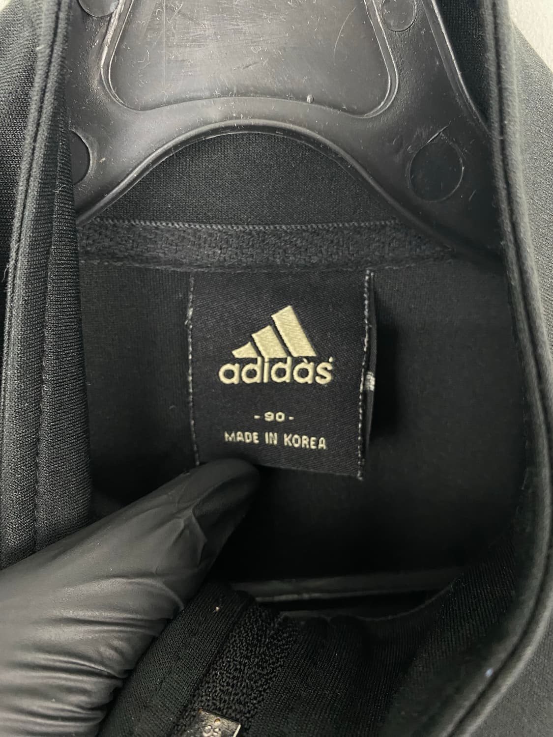 아디다스 검정골드 검골 백로고 트랙탑 져지 S 상품이미지4