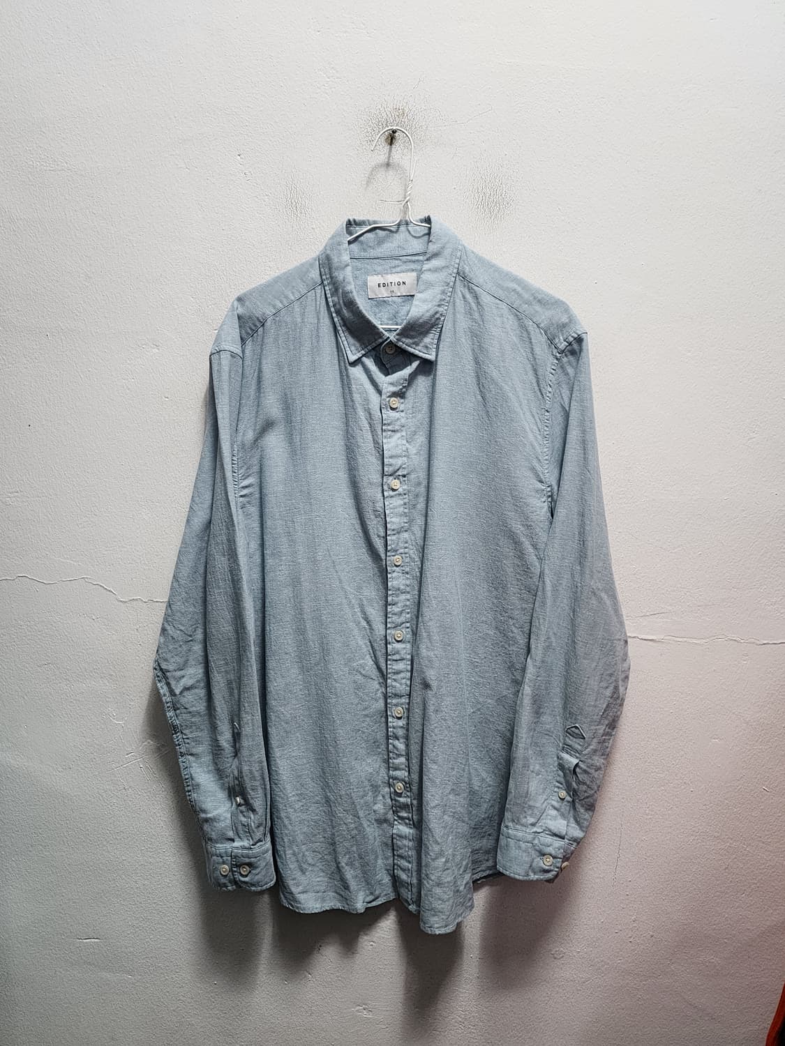 에디션 린넨 셔츠 하늘색  상품이미지1