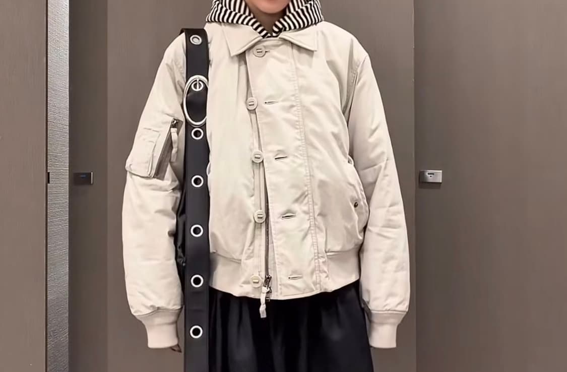 인사일런스우먼 피치 코튼 플라이트 자켓 상품이미지1