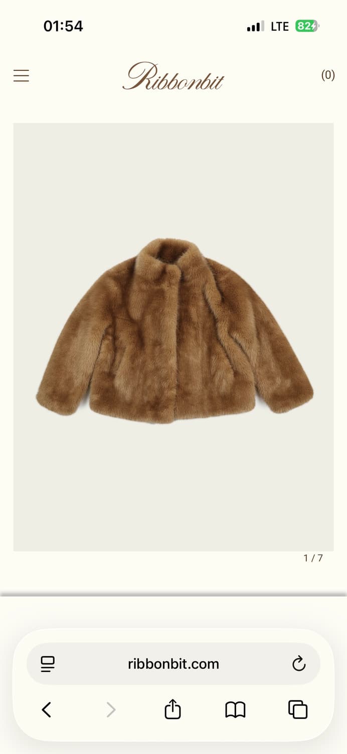 리본빛 코코 퍼 자켓 상품이미지1