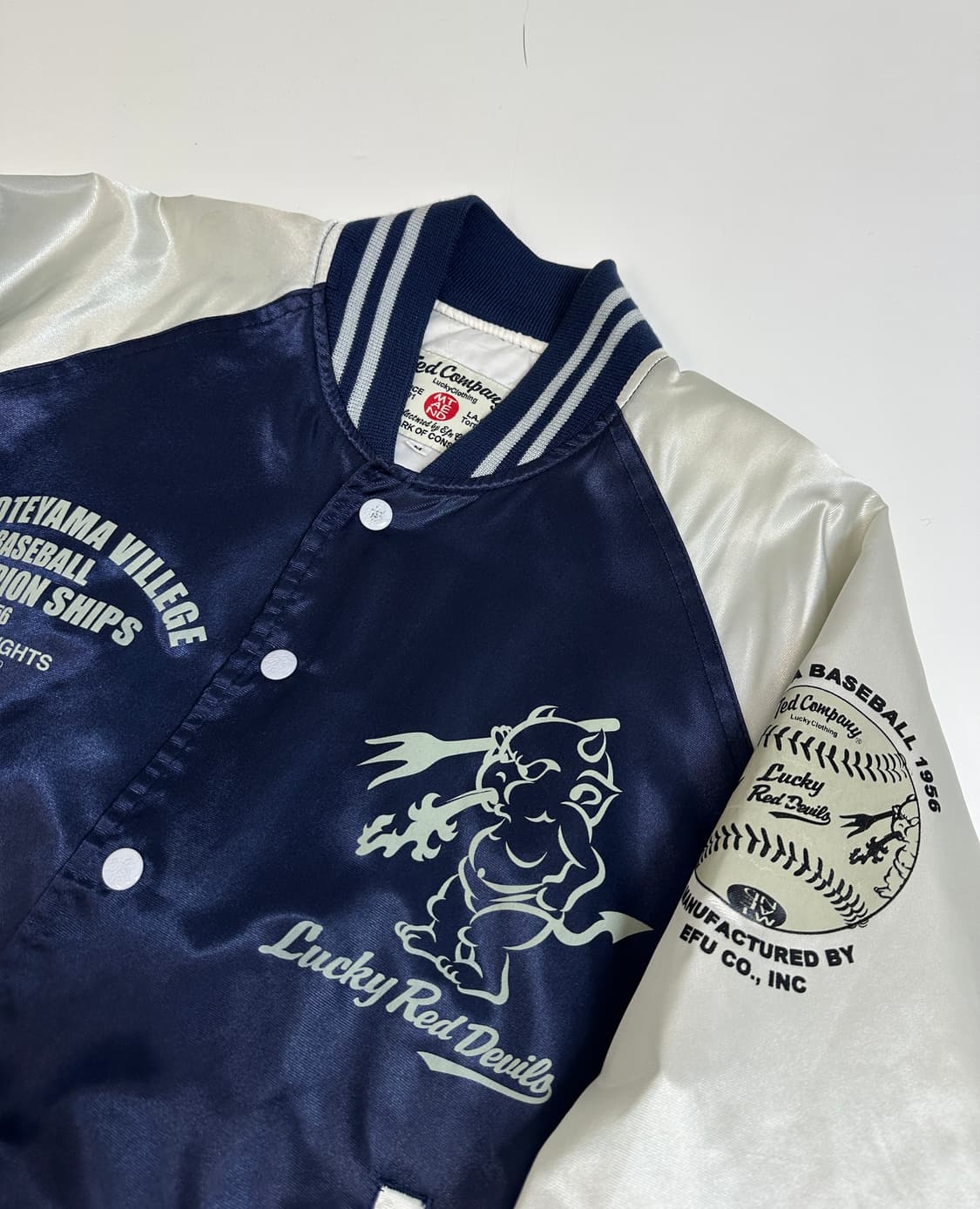 TED COMPANY 새틴 베이스볼 자켓  상품이미지3