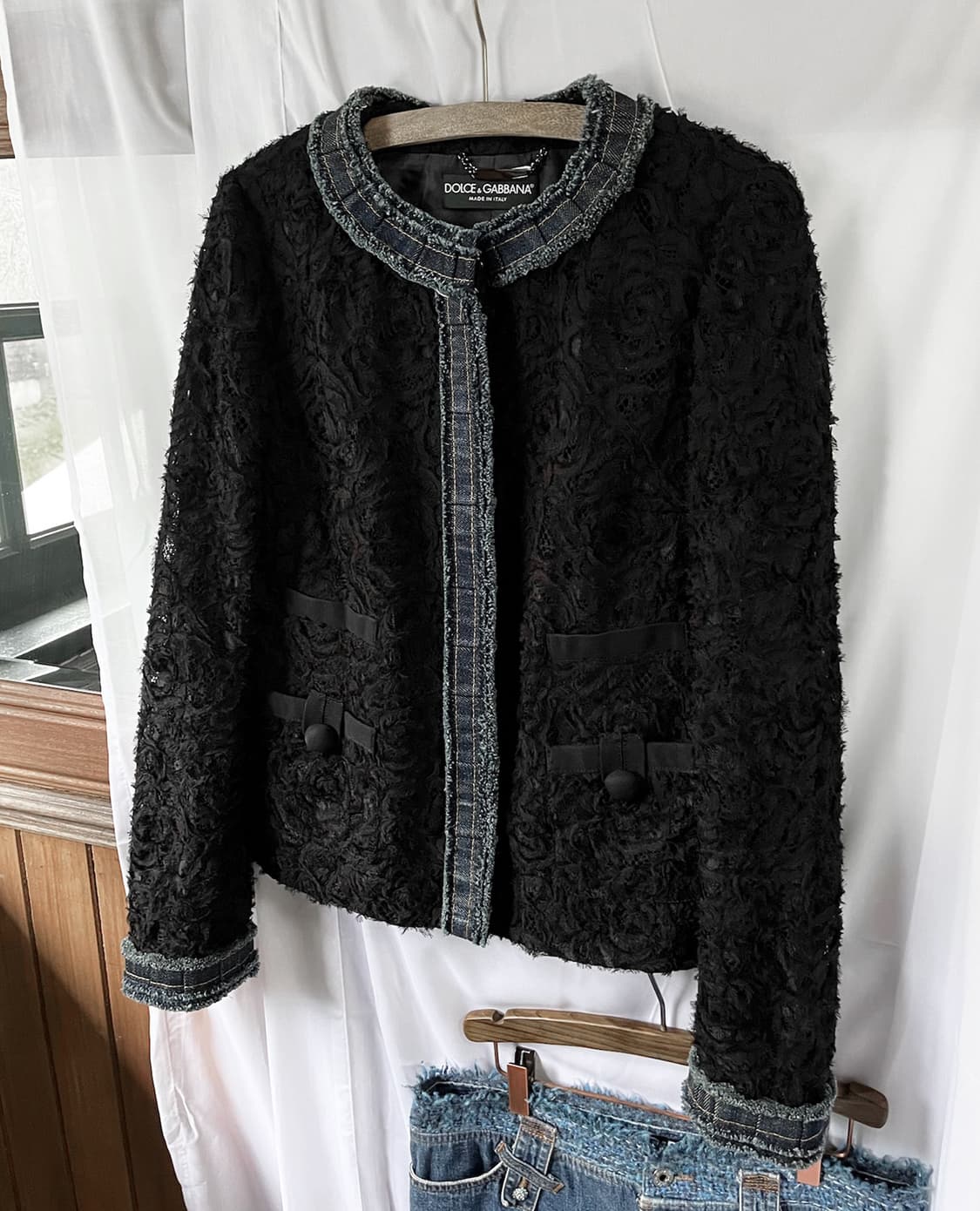DOLCE&GABBANA denim point lace jacket 상품이미지3