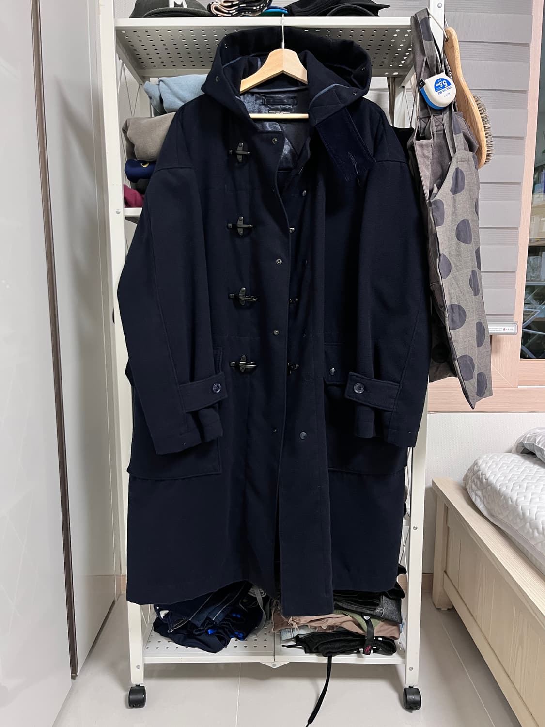 [L] 엔지니어드 가먼츠 파이어맨 더플 코트 네이비  상품이미지1