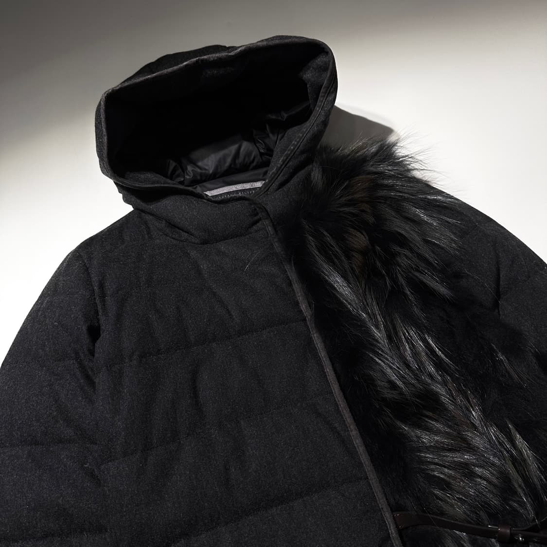 (매장판) 파비아나 필리피 폭스퍼 울 캐시미어 구스다운 패딩 상품이미지3