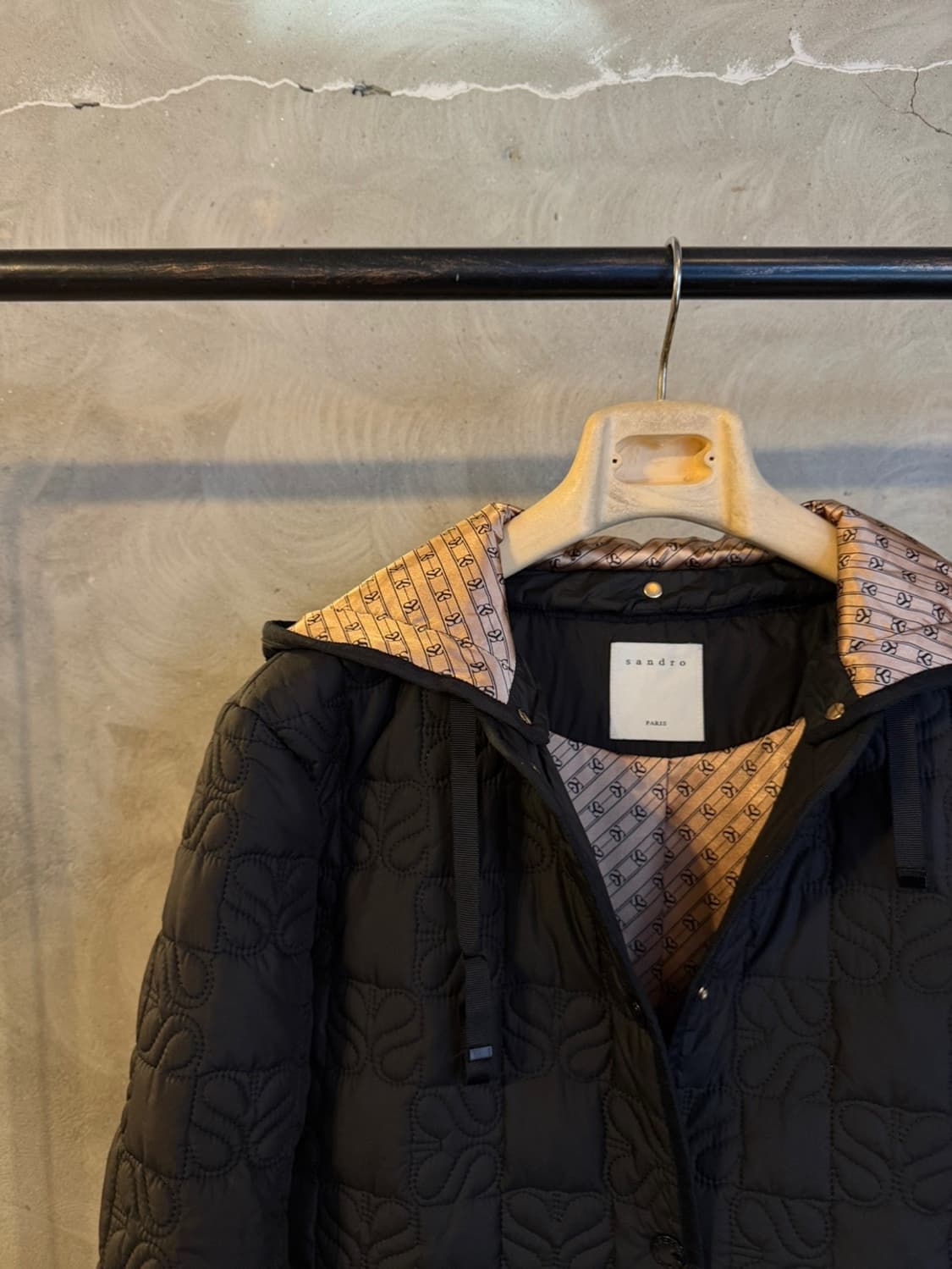 산드로 후드 퀼팅자켓 66~77 상품이미지2