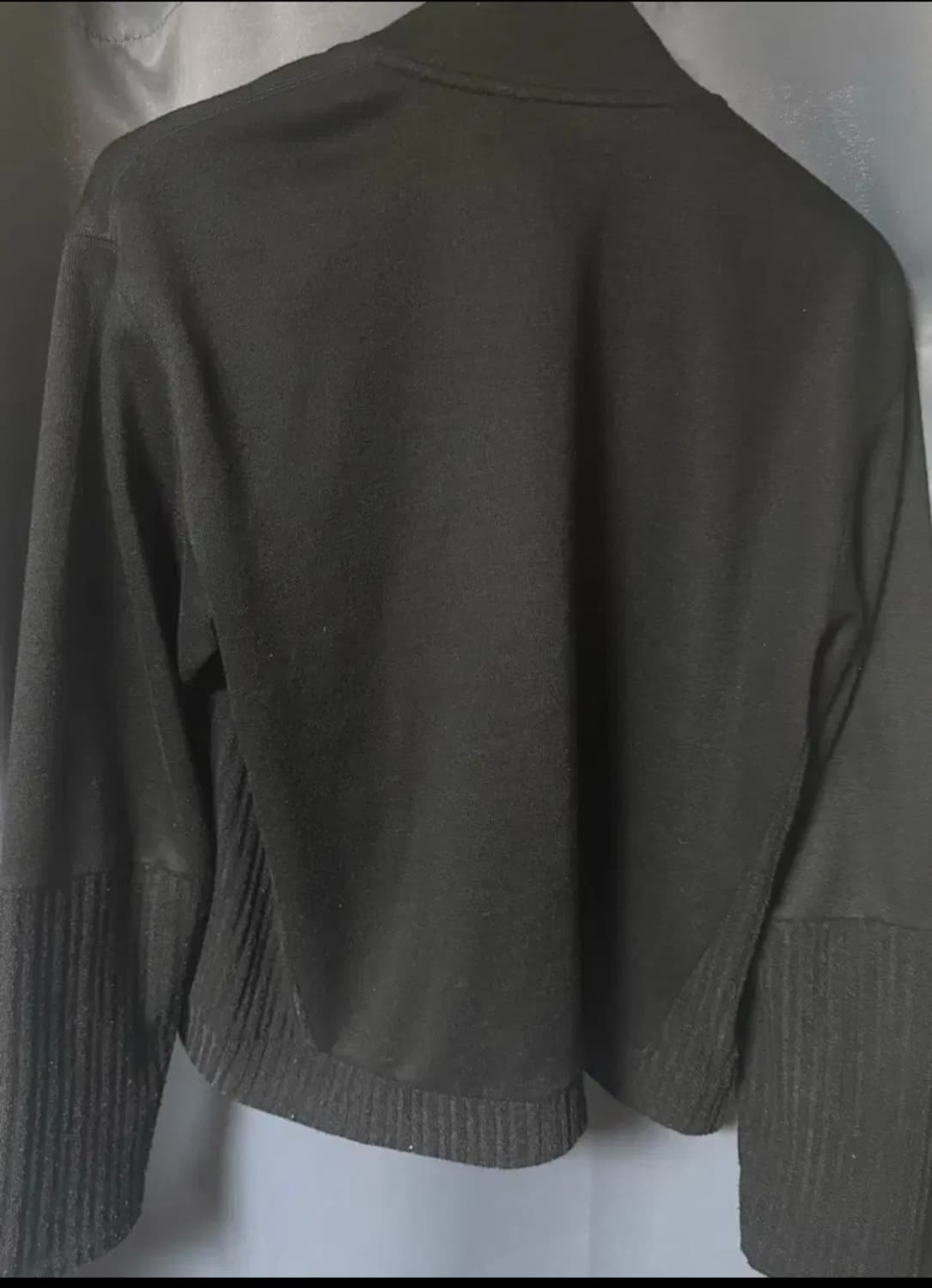 해칭룸 더블슬리브 트랙 가디건 블랙 4사이즈 상품이미지3