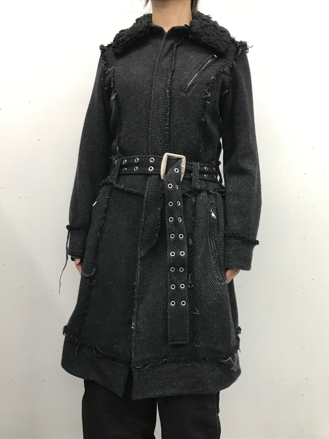 Algonquins cut-off belt coat 상품이미지3