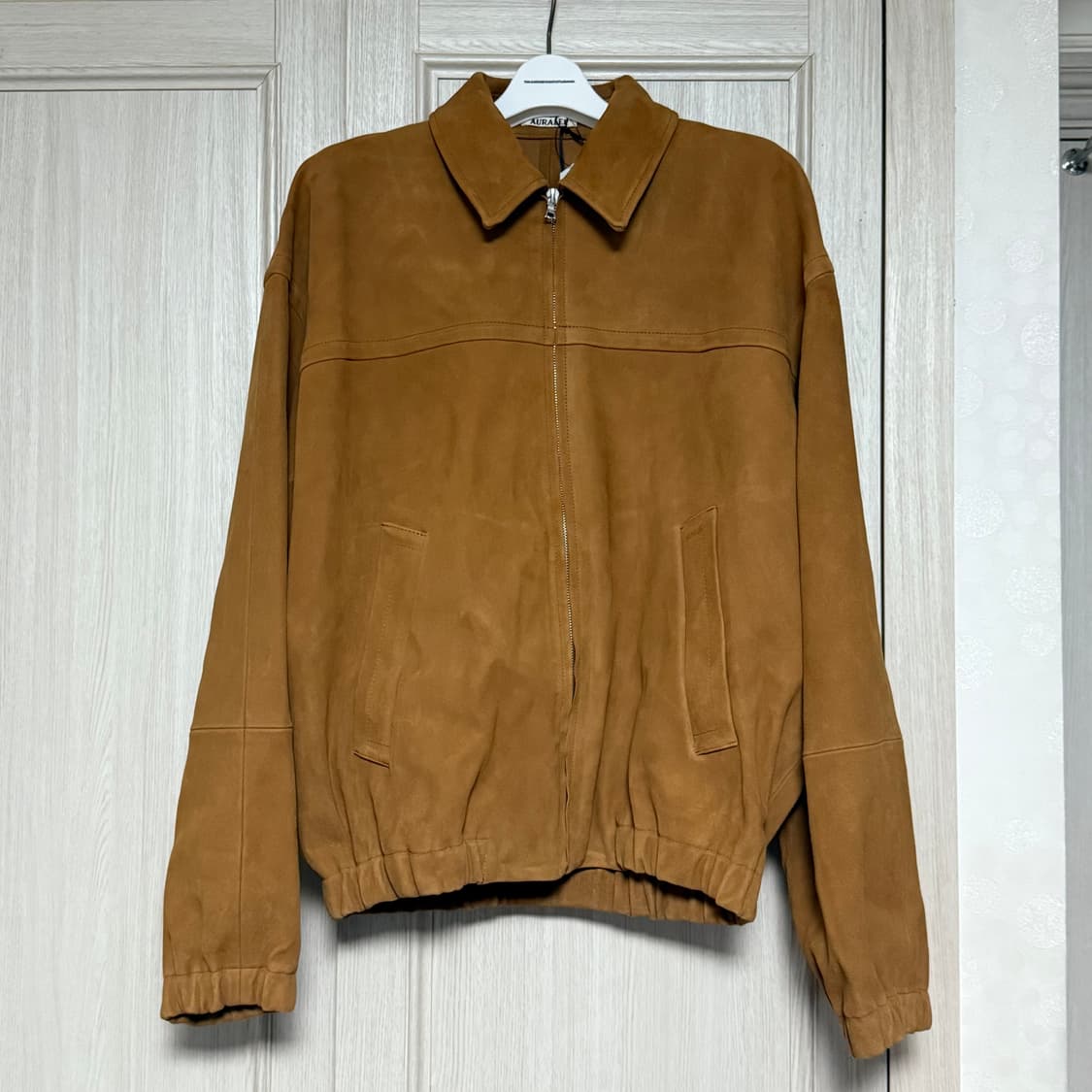 [4] 오라리 램 스웨이드 블루종 새상품 상품이미지1