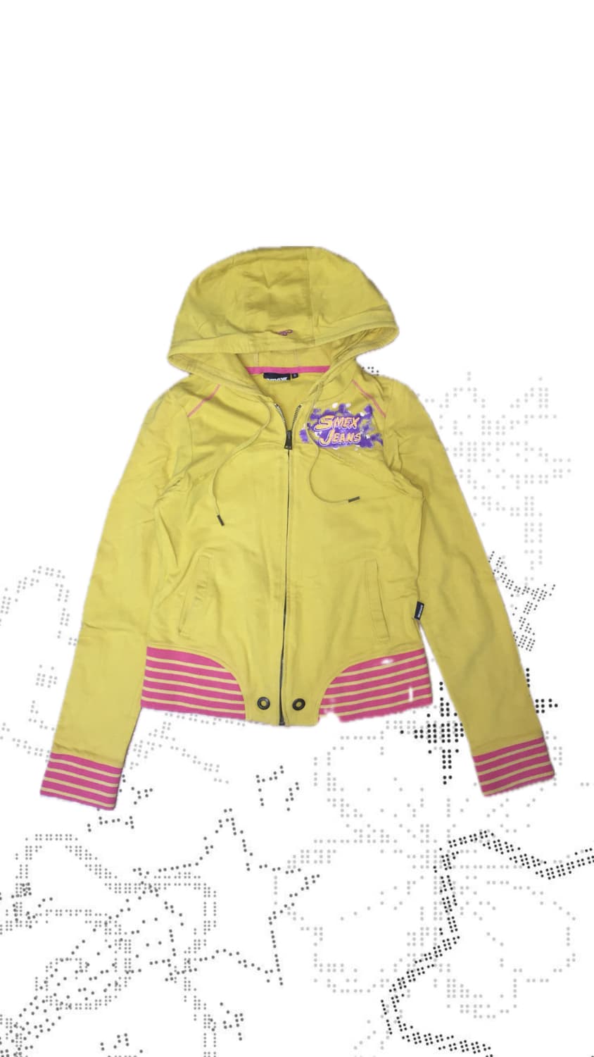 Y2k 레어 디자인 옐로우 셋업 상품이미지2