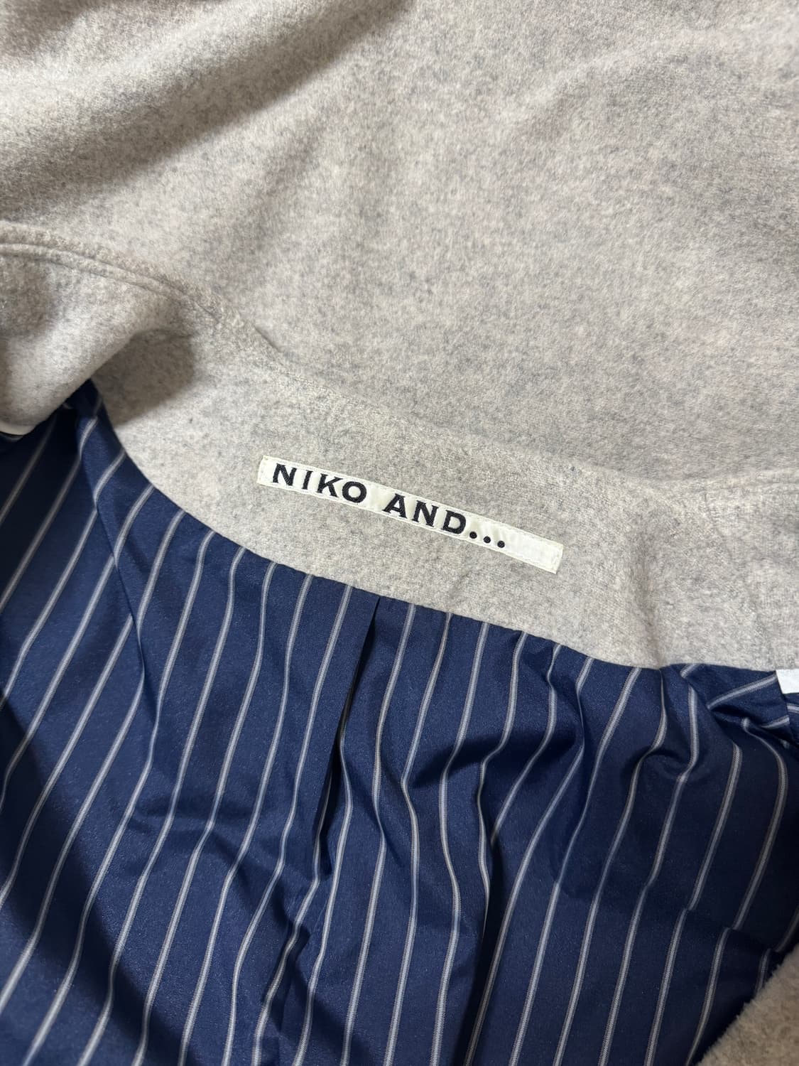 니코앤드 노카라 울블렌드 코트 상품이미지9