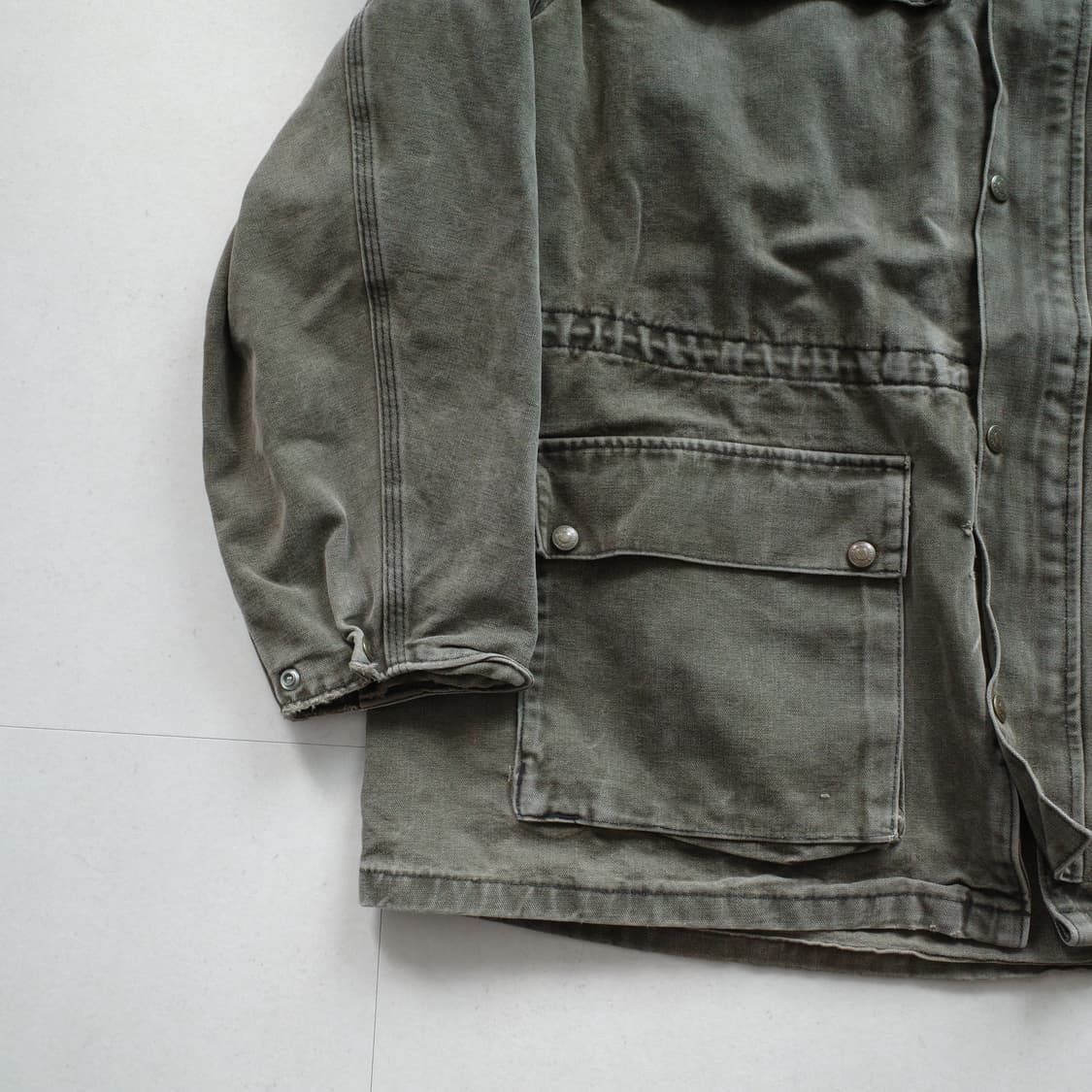 90s 칼하트 샌드스톤 케이프 코트 CW042 MADE IN USA  상품이미지3