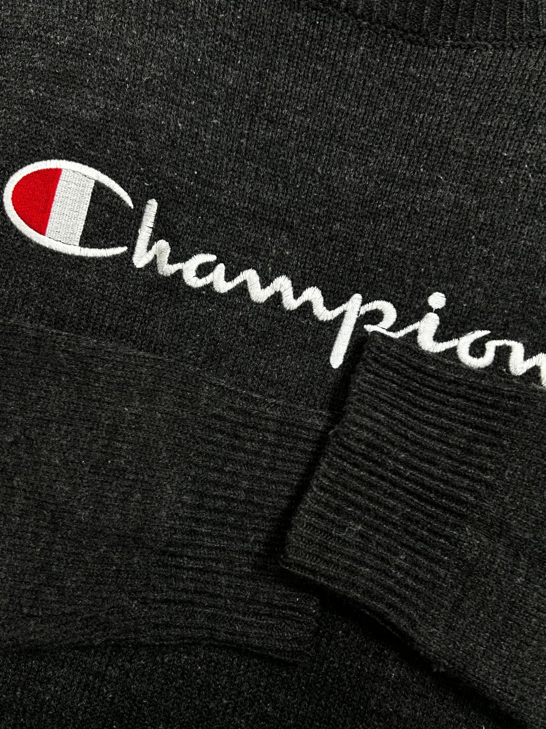 챔피온 빅로고 차콜 니트 L 상품이미지6