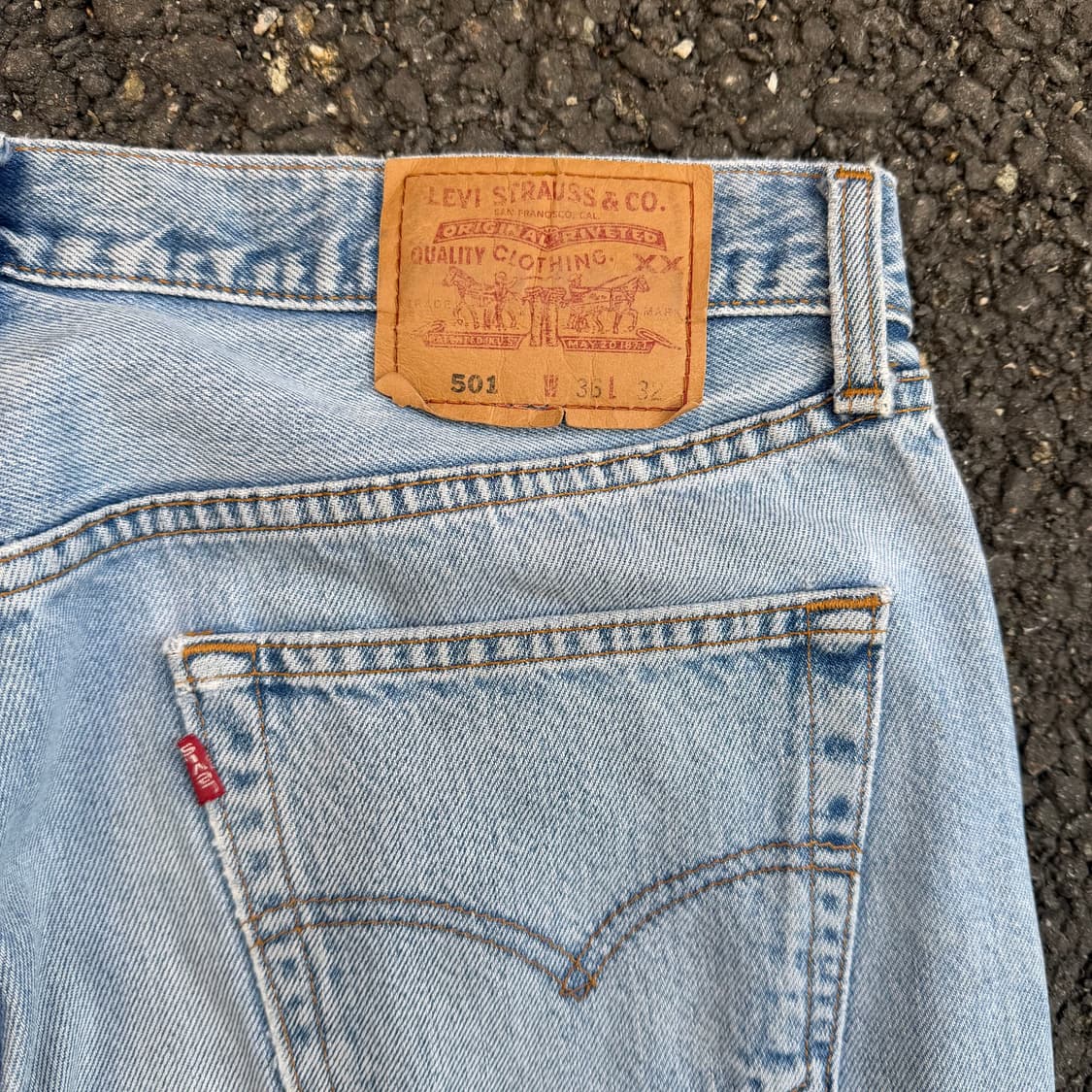 90s USA 빈티지 리바이스 501 연청 상품이미지9
