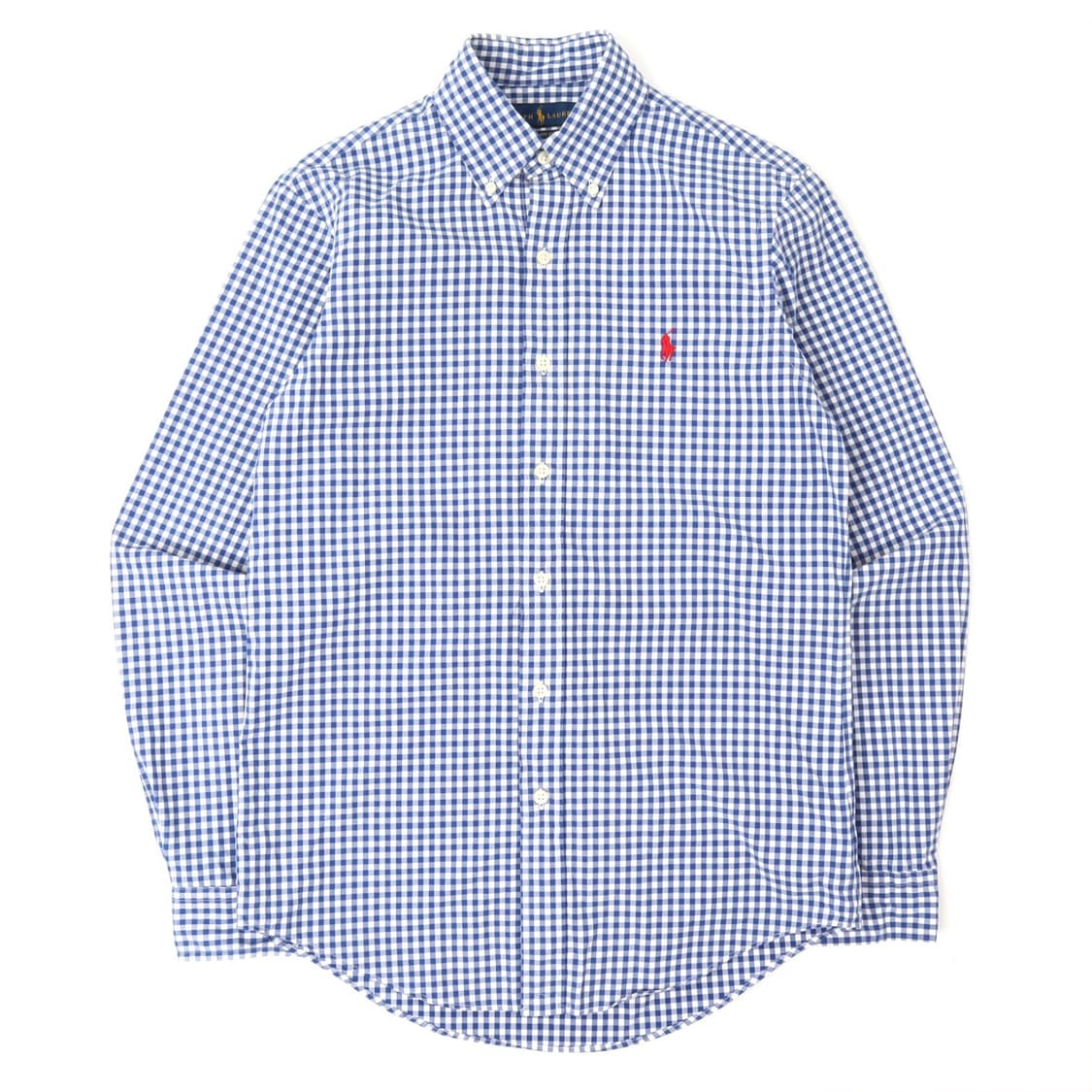 폴로 랄프로렌 블루 깅엄 체크 클래식핏 셔츠 상품이미지1