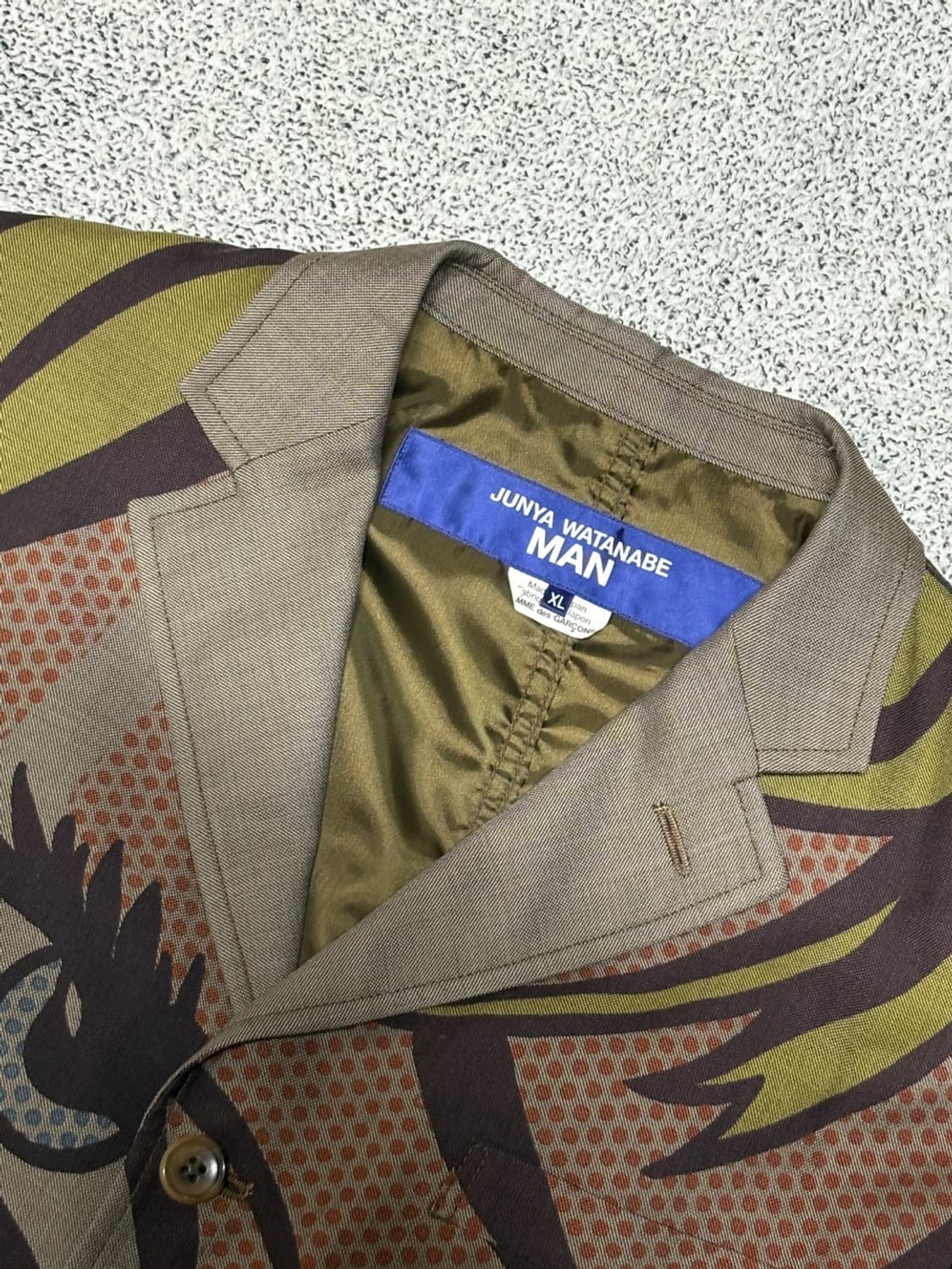 준야 와타나베 맨 꼼데가르송 x 로이 리히텐슈타인 울 블랜드 자켓 상품이미지5