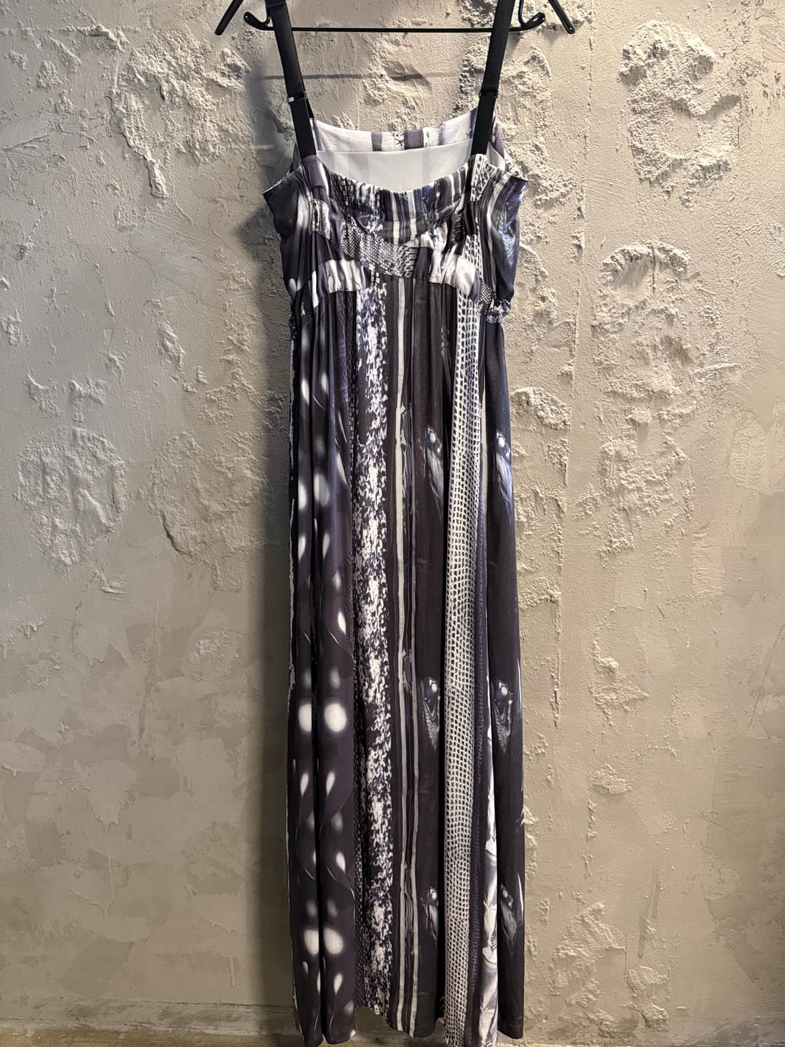 40 메종 마르지엘라 MM6 패턴 스트랩 원피스 그레이 상품이미지5