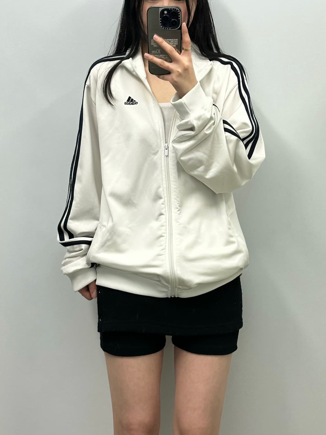 아디다스 사이드라인 화이트 트랙탑 져지 상품이미지1