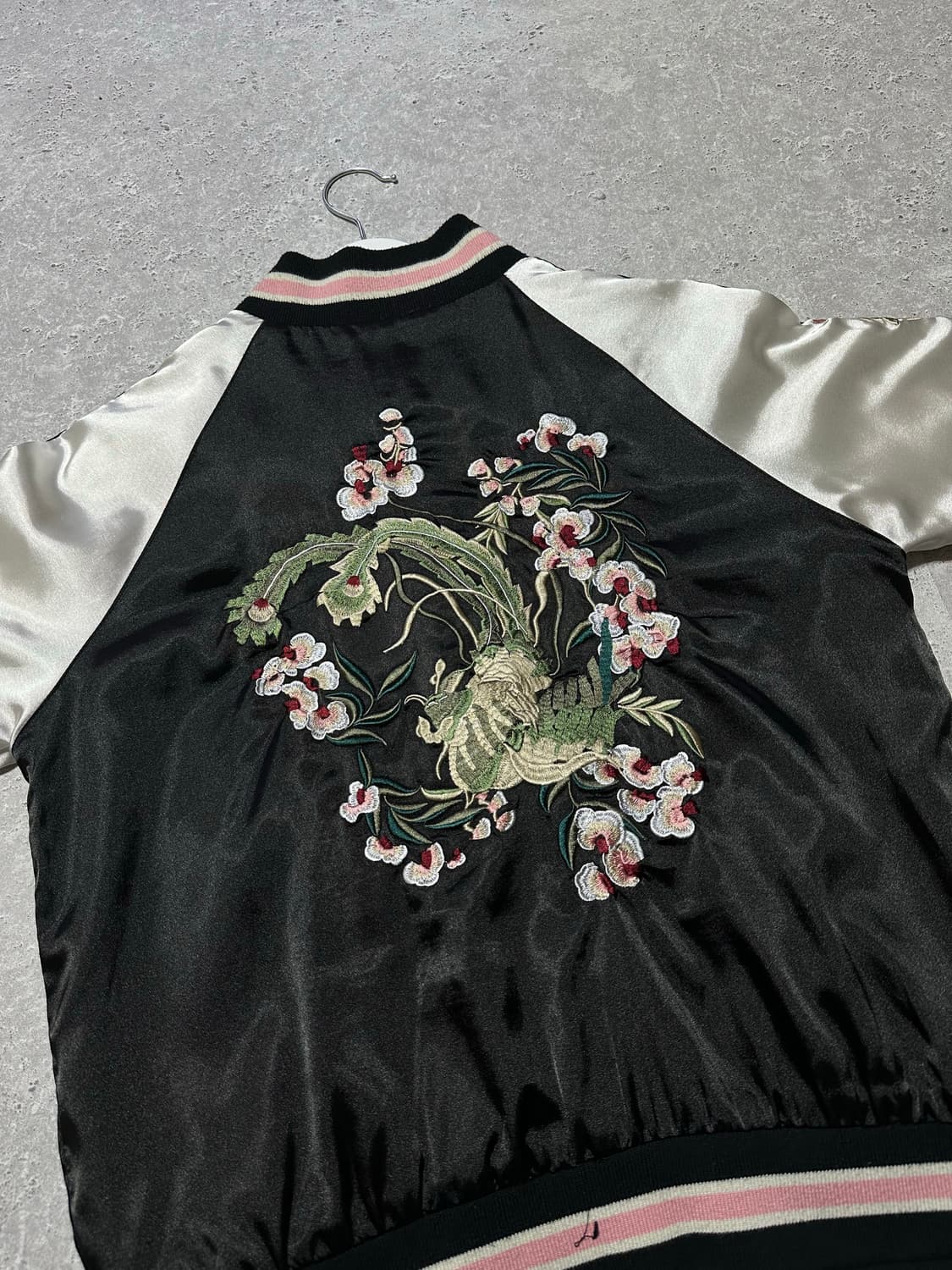 빈티지 벚꽃 리버시블 스카잔 자켓 상품이미지5