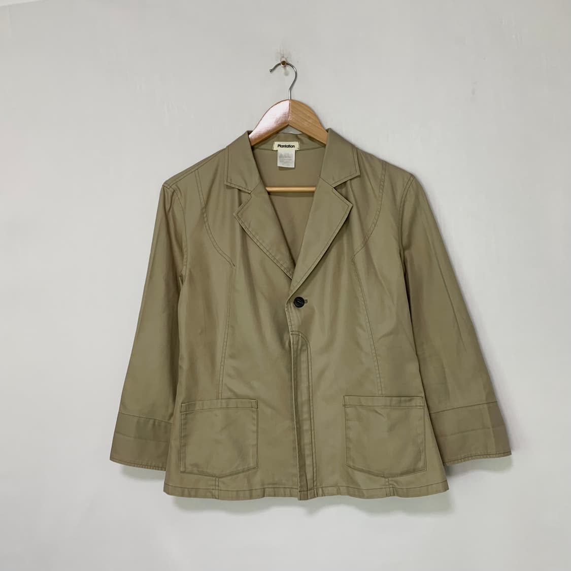 이세이미야케 플랜테이션 여성 7부 소매 트렌치 자켓 M 상품이미지1