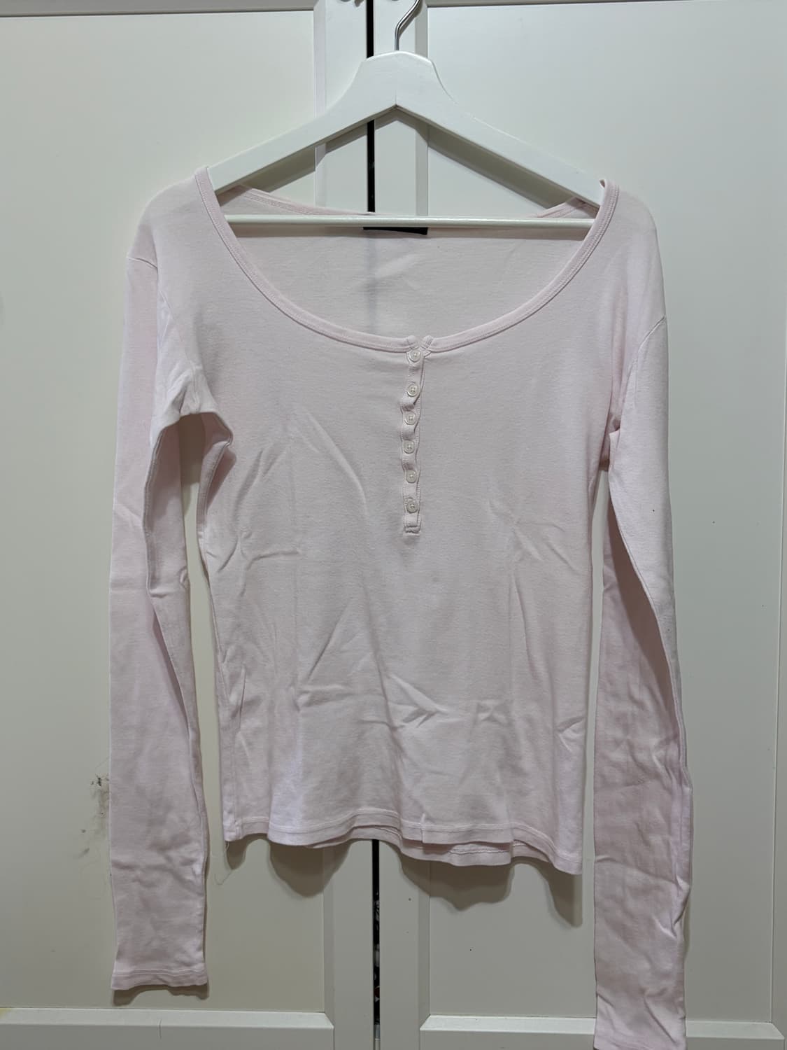 브랜디멜빌 베이비핑크 롱슬리브 젤리탑 상품이미지2