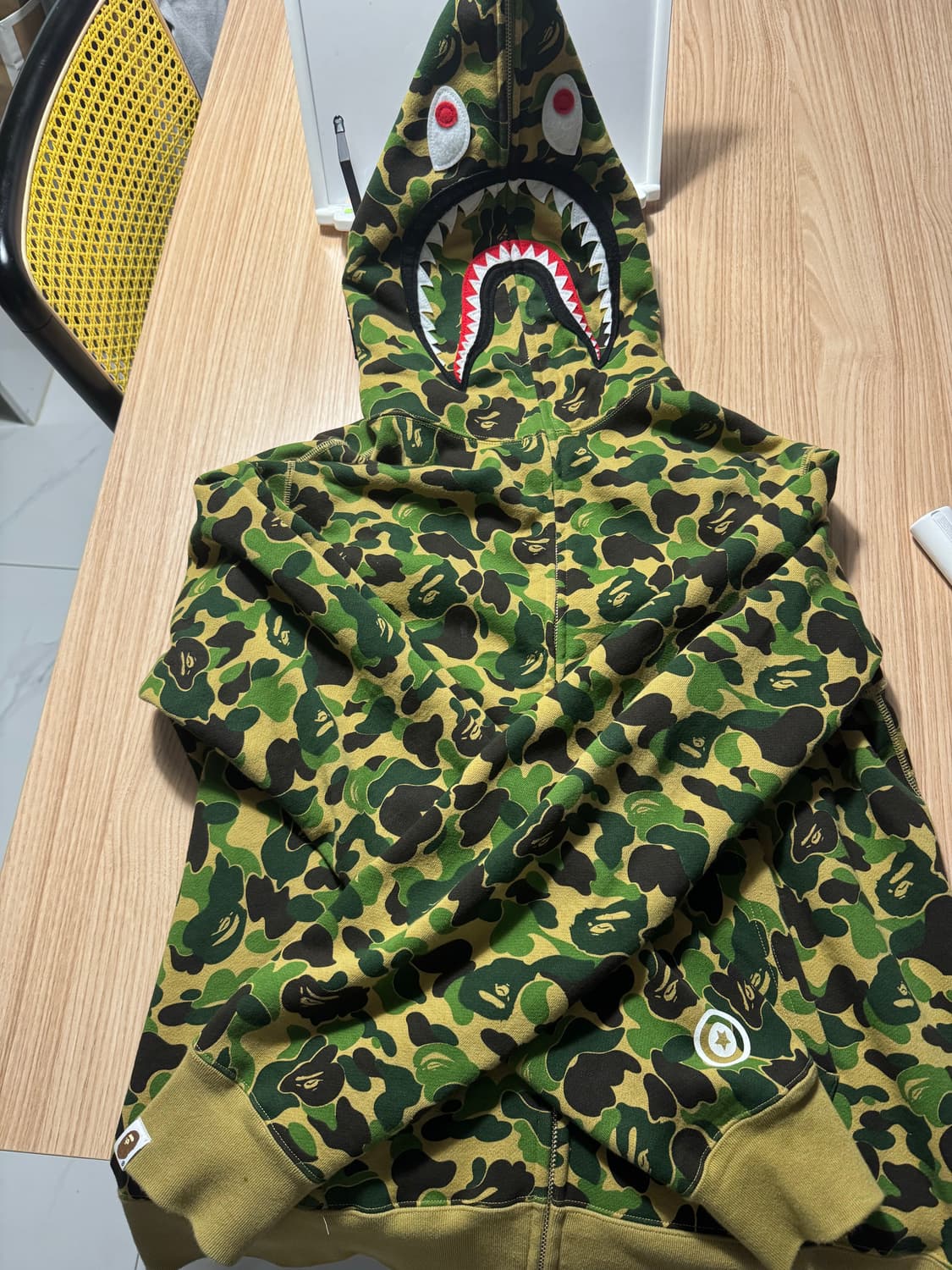 베이프 샤크 후드집업 아수라 XL 상품이미지1