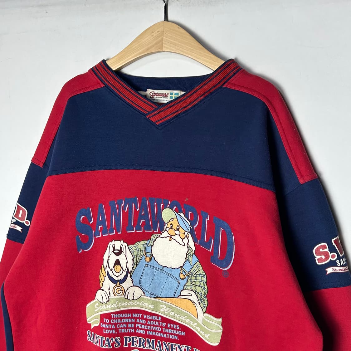 [Captain Santa] OLD 산타월드 배색 맨투맨 상품이미지3