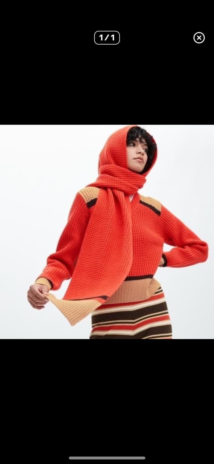 유니클로x마르니 후드 머플러 상품이미지1