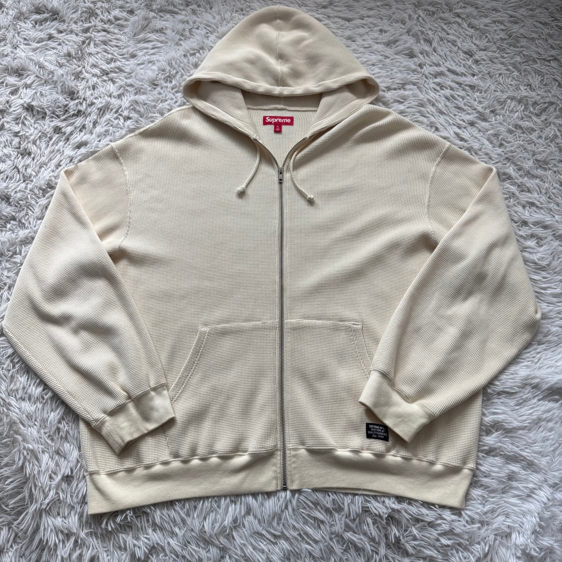 SUPUREME 일본빈티지 와플 후드집업 슈프림 후드집업 XXL 110 상품이미지2